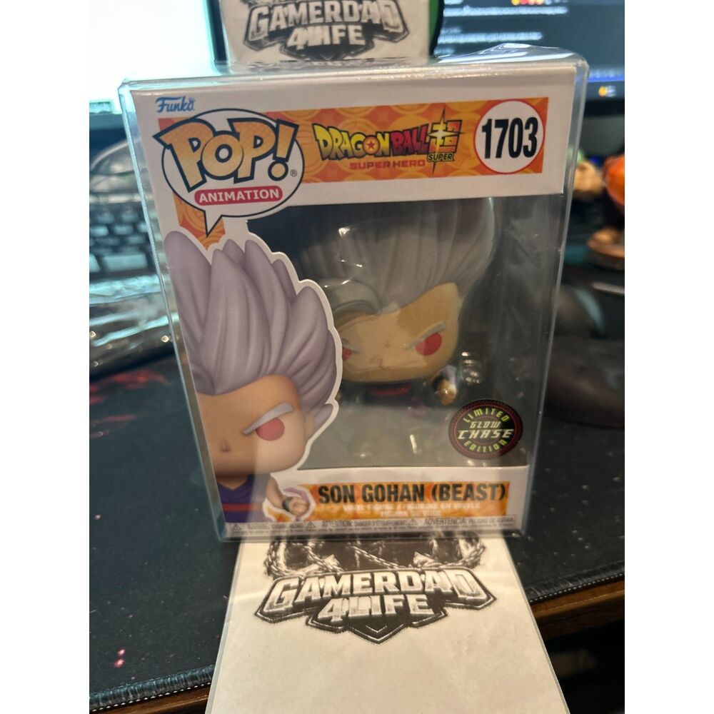 Funko Pop! Dragon Ball Super Hero Son Gohan Beast Glow In The Dark Chase # 1703